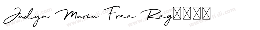 Jadyn Maria Free Reg字体转换